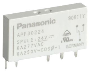 APF30224 Elektromekanik Röle SPDT 6A 24VDC 3.388KOhm Delikli