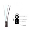 FBR-OBK-SM-G-8CORE-AA OBK 1x8 Core SM G657 LSZH - DROP FIBER ASKI TELLI / 2000 METRE
