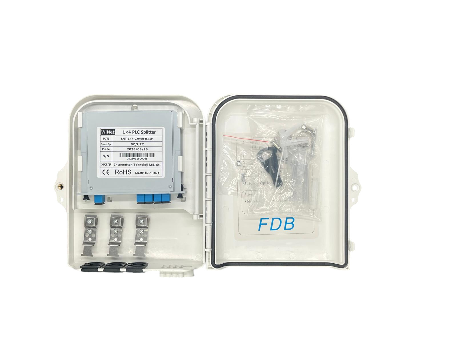 FBR-ODP-8-CORE-HIBRIT Hibrit Fiber Optik Dağıtım Kutusu - 8 Core