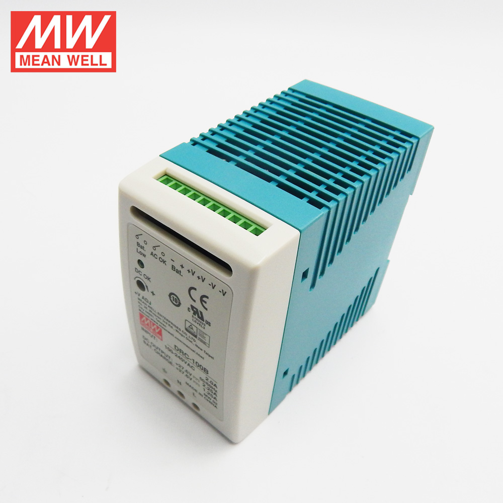 MW-DRC-100B MEANWELL DRC-100B, 27.6V 5.5A Ups Fonksiyonlu Ray Tipi