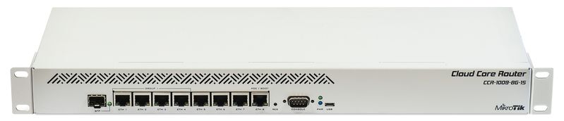 CCR1009-8G-1S EOL - MIKROTIK CCR1009-8G-1S 8GX ETH PORT , 1 X SFP , 9 CORE TILERA CPU, 1 GB RAM