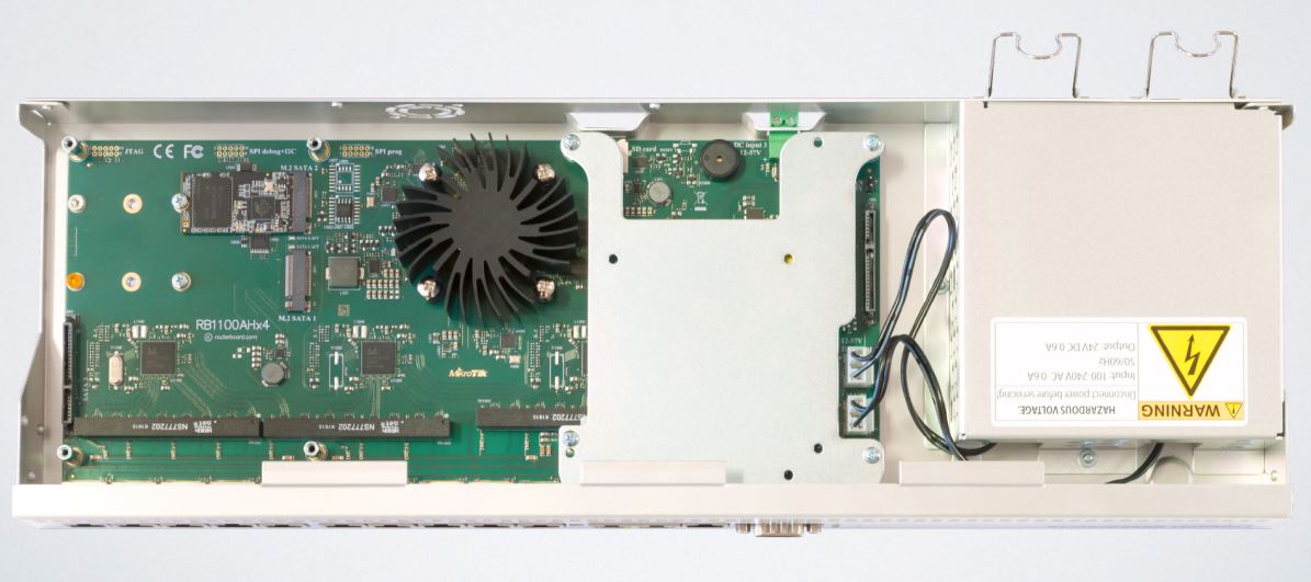 RB1100Dx4 Mikrotik RB1100Dx4, 13 Port Gbit LAN, RouterOS Level 6 , 1U Router / Firewall / Hotspot