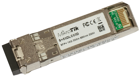 S-85DLC03D Mikrotik S+85DLC03D SFP+ module 10Gbit Multi Mode(MM) 300m 850nm