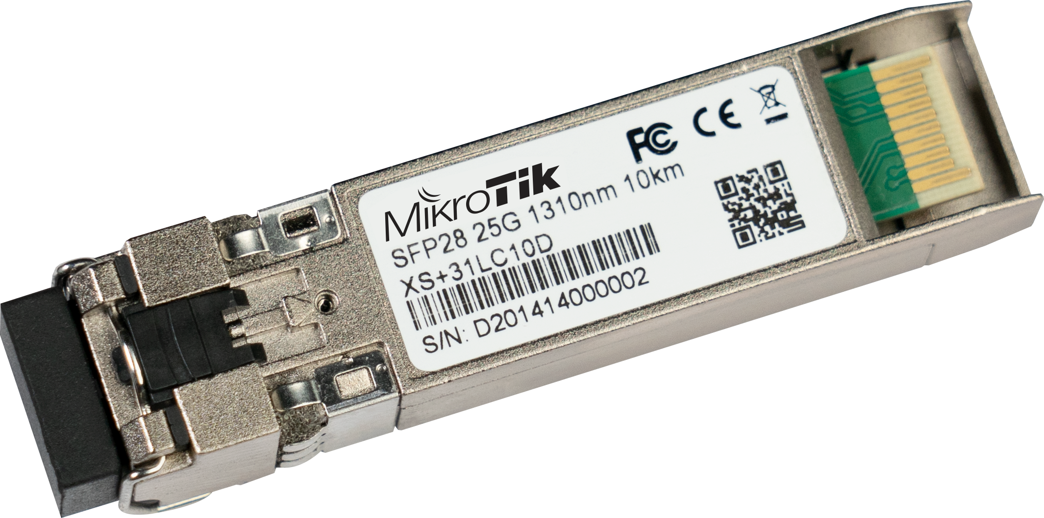 XS-31LC10D Mikrotik XS+31DLC10D SFP+ modül, 25/10/1Gbit Single Mod(SM) 10km 1310nm