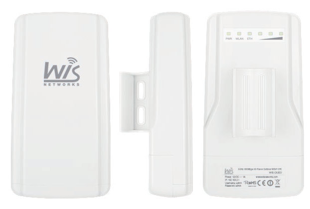 WIS-Q5300 WisNetworks WIS-Q5300 5GHz 300Mbps Hi-Power Outdoor Wireless AP & CPE