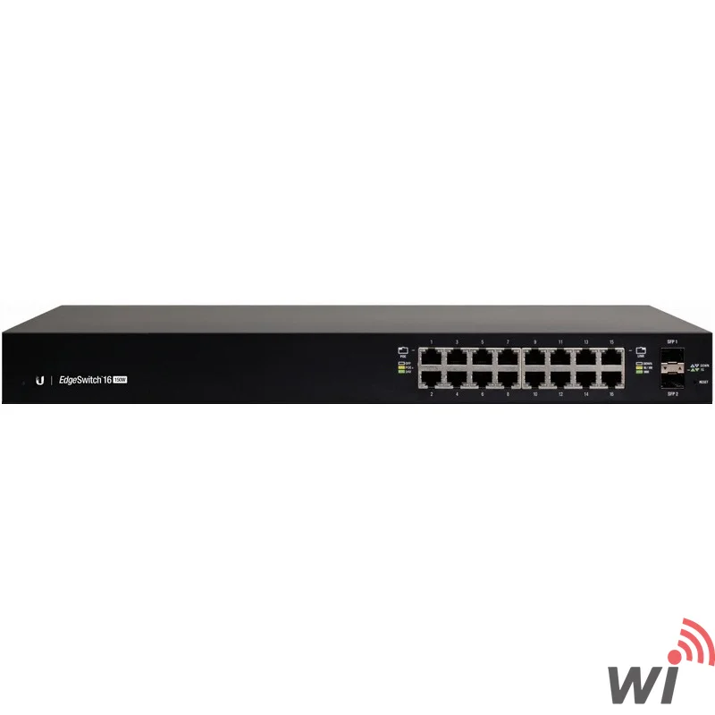 UBNT Ubiquiti EdgeSwitch ES-16-150W 16 Port Gigabit - 2 SFP Yönetilebilir PoE+