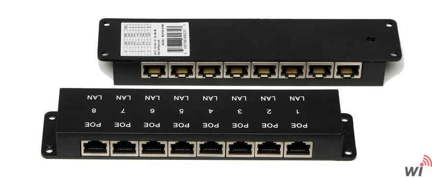 8 PORT PASIF POE INJECTOR Panel / Yerli Üretim
