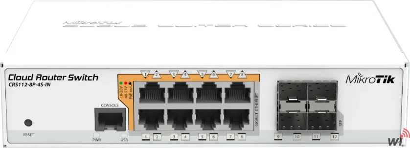 Cloud Router Switch CRS112-8P-4S  Poe ,Fiber Switch