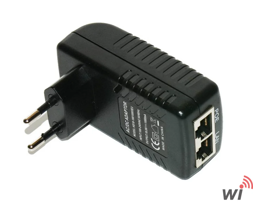 POE  Gigabit  Adaptör+Injector, 24V 1A  (24W) Yıldırım Korumalı