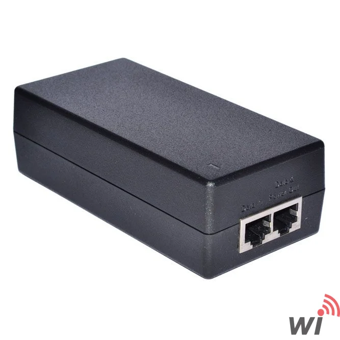 POE  Gigabit  Adaptör+Injector, 24V 2A (48W) Yıldırım Korumalı