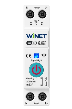 WINET S-63M WiFi Akıllı Enerji Ölçüm Rölesi | Tuya Smart | 63A