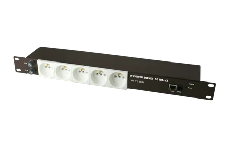 IP KONTROLLÜ 5 YUVALI PRİZ RACK TİPİ  SmartLAN Priz , Network Kontrollü Priz , Isı Sensörü