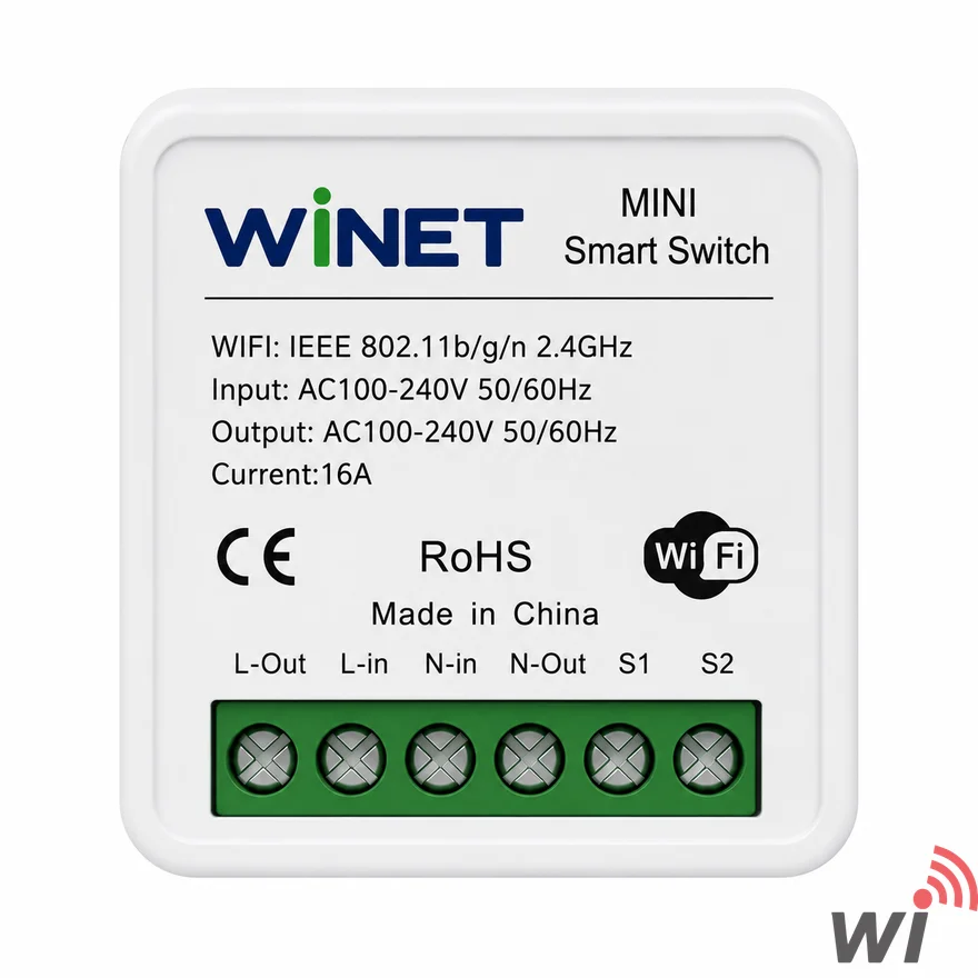 WINET WN-MINI-SS-16A WiFi Akıllı Mini Anahtar