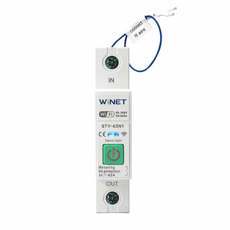 WINET STY-61N1 WiFi Akıllı Enerji Koruma Rölesi | Enerji Ölçer | Tuya Smart