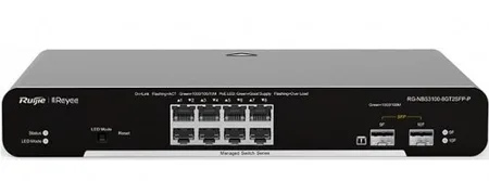 Reyee RG-NBS3100-8GT2SFP-P 8 Port Gigabit Yönetilebilir POE Switch