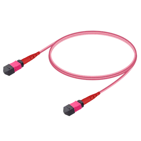 MPO MPO Base-12 Multi-Mod Fiber Patch Cord OM4 Polarite B 5 Metre - 12 Core