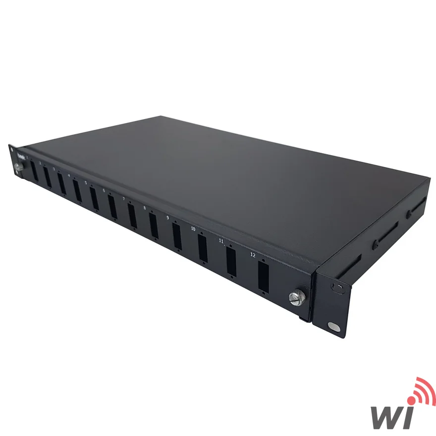 1U Rack Tipi ,12 Port SC Boş Patch Panel - 24 Core