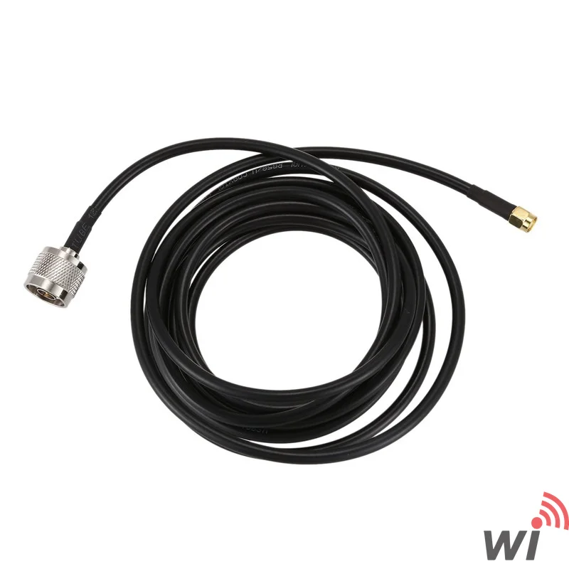 Winet Lora LMR400 1 Metre Anten Kablosu (RP-SMA Erkek / N-Type Erkek)