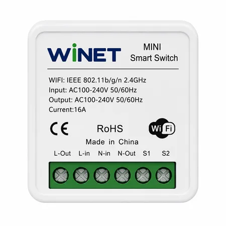 WINET WN-MINI-SS-16A WiFi Akıllı Mini Anahtar