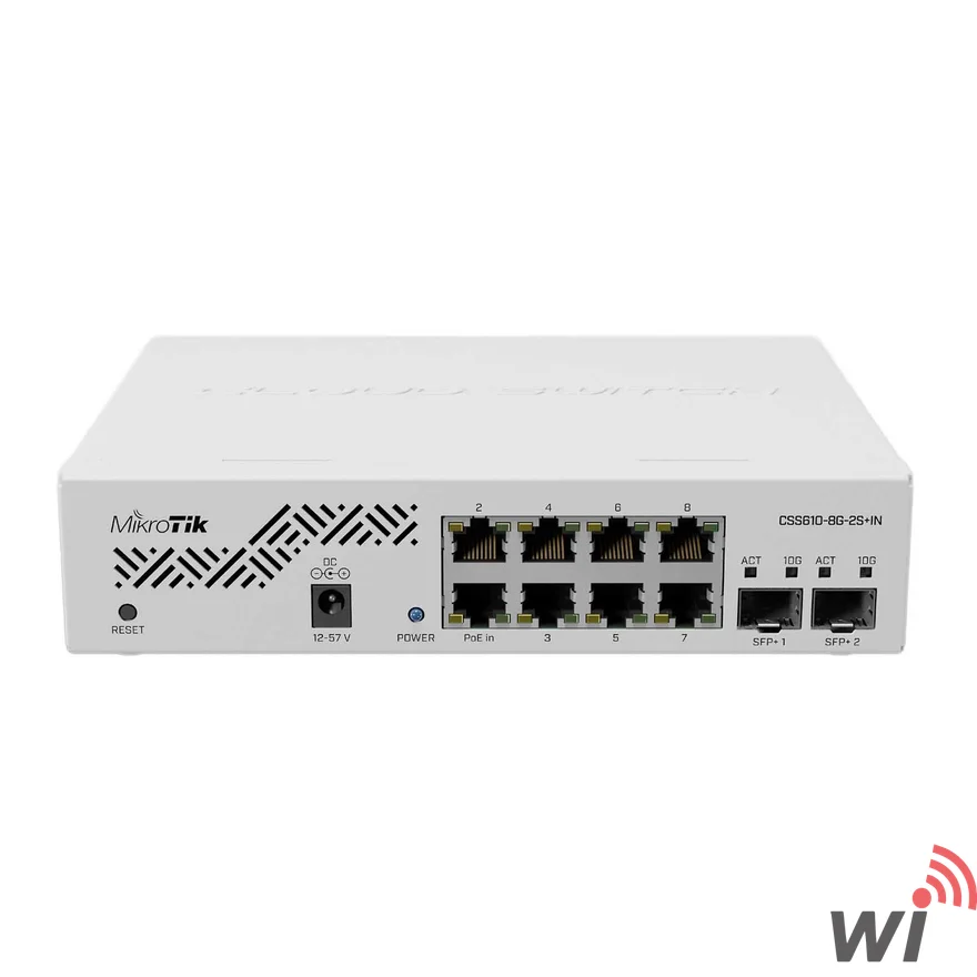 Mikrotik CSS610-8G-2S+IN Cloud Smart Switch 8xGibabit Port 2xSFP+