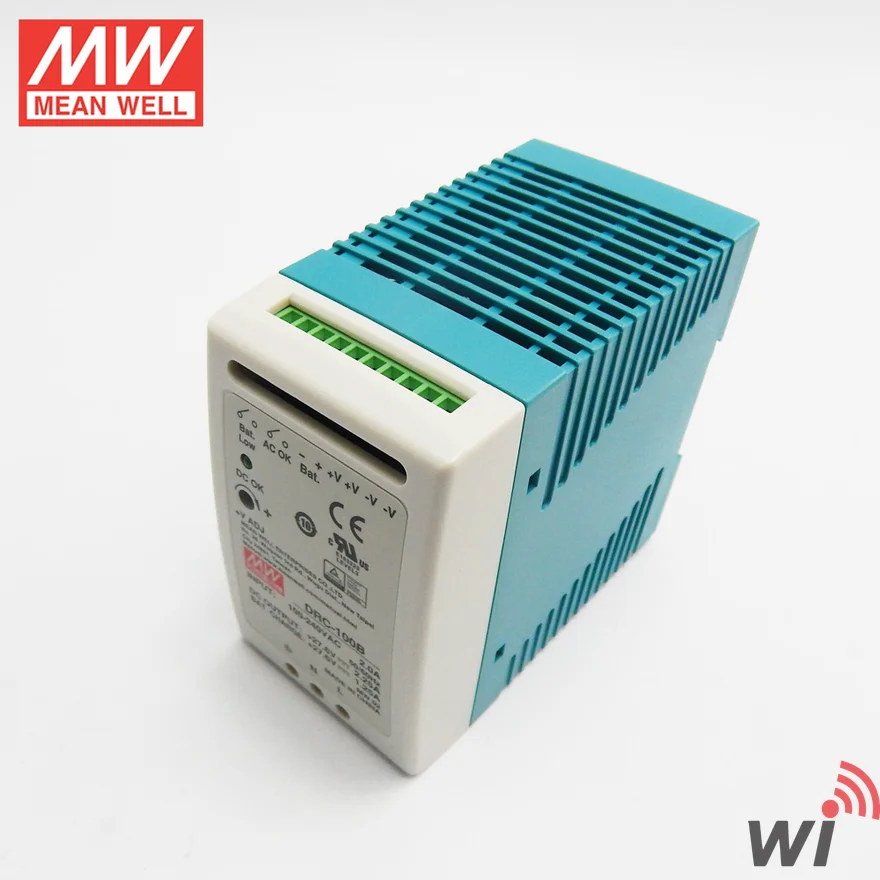 Mean Well DRC-100B 27.6V UPS Fonksiyon Ray Tipi Akü Şarj Aleti