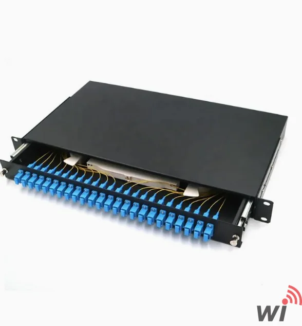 24 Core SC-UPC Hazır Panel - 1U Rack