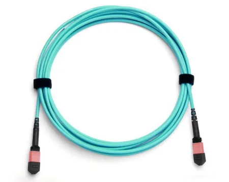 MPO(Female)-MPO(Female) Base-12 Multi-Mod Fiber Patch Cord OM3 Polarite B 10 Metre