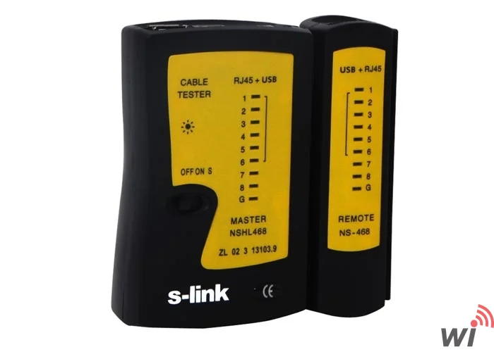 S-Link SL-470 RJ45 + Usb Kablo Test Cihazı